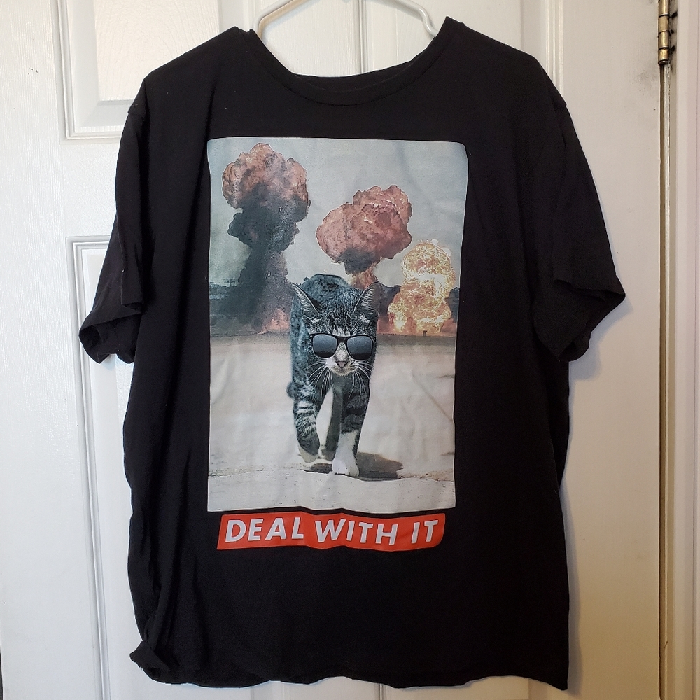 Deal With It Mens Graphic Tee